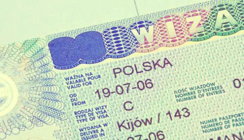 Змінена процедура подачі документів на отримання візи в Польщу
